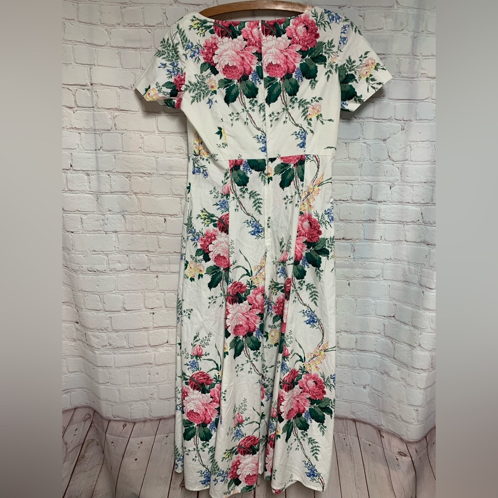 Vintage Handmade Laura Ashley Floral Fabric Dress Size S 34” - Picture 5 of 5